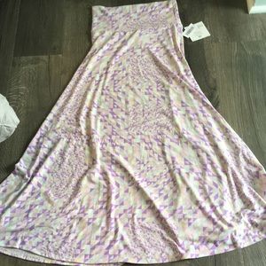 NWT Lularoe Maxi skirt bright pastel print